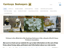 Tablet Screenshot of kamloopsbeekeepers.com